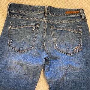 Express Stella low rise barely boot jeans